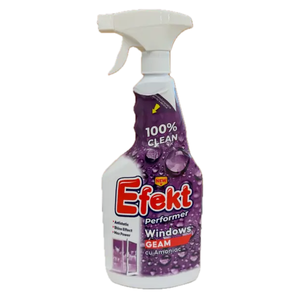Efekt solutie curatare geamuri cu amoniac 750 ml - Default Title