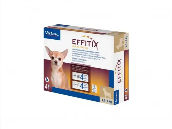 Effitix XS (1,5 - 4 kg) x 4 pipete