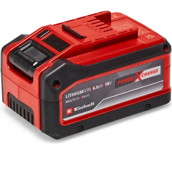 Einhell Acumulator Einhell 4511502, 18 V, 4-6 Ah Multi-Ah PXC Plus, max 1350 W, Negru-Rosu