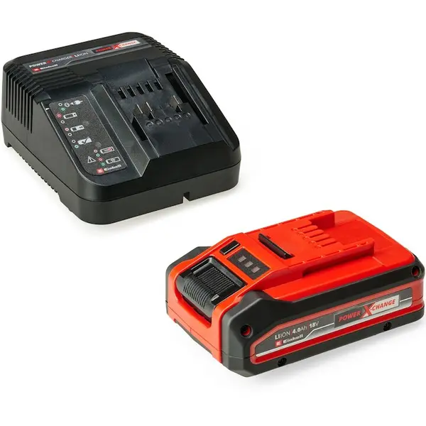 Einhell Acumulator Einhell Starter Kit 4 Ah PLUS Si incarcator rapid Power X-Change Li-Ion, 18 V, timp de incarcare 75 min, potrivit pentru toate dispozitivele Power X-Change