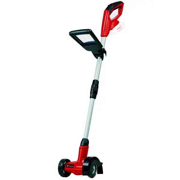 Einhell Aparat de curatat rosturi pavaj Einhell GC-CC 18 Li-Solo , 1200rpm, perie 10 cm, fara baterie, acumulator 18 V, Rosu-Negru