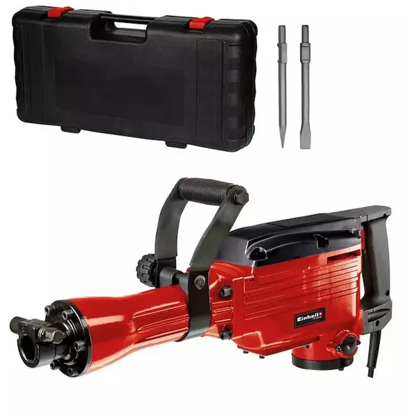 Einhell Ciocan demolator Einhell TC-DH 43, 1600 W, 230 V, 43 J, 1800 PPM, 30 mm dimensiune mandrina, 1 dalta plata, 1 dalta ascutita, maner suplimentar, geanta transport