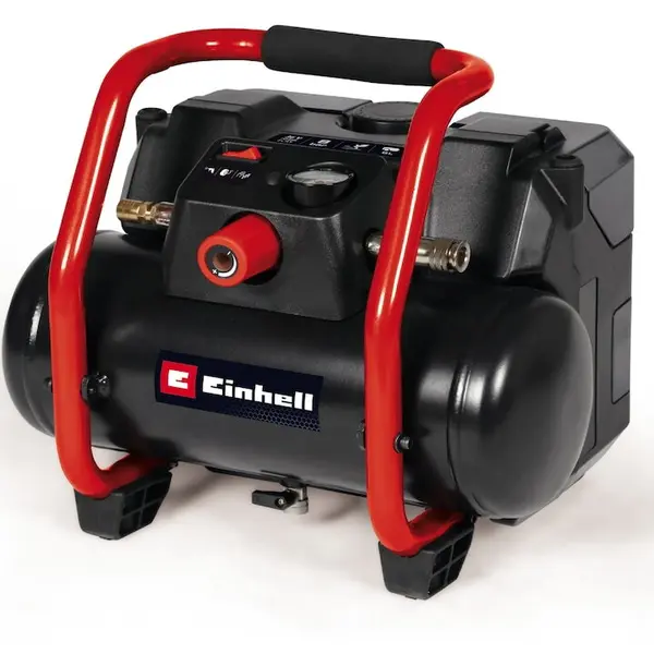 Einhell Compresor aer pe acumulator Einhell Expert TE-AC 36/150 Li OF-Solo Power X-Change, 36 V, max. 8 bar, rezervor de 6 l, capacitate de aspirare de 150 l/min, manometru, fara ulei, fara acumulator/incarcator