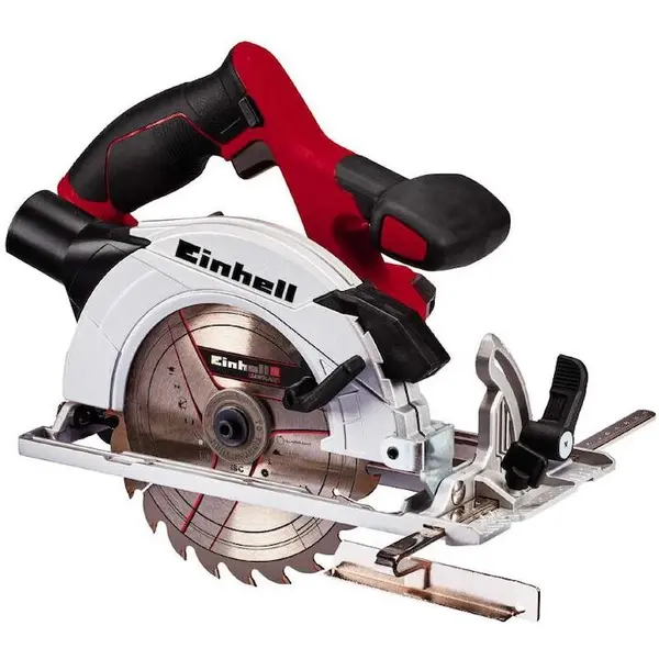 Einhell Fierastrau circular de mana pe acumulator Einhell TE-CS 18/165-1 Li - Solo, 18 V, Tehnologia PXC, Viteza 4200 RPM, 165 mm x 20 mm lama taiere, 54 mm adancime maxima taiere, Fara acumulator/incarcator