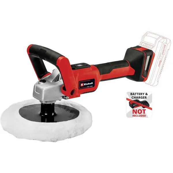 Einhell Masina de slefuit Einhell PXC CE-CP 18/180 Li E-Solo, motor fara perii, 180 mm diametrul placa de slefuire, fara acumulator si incarcator