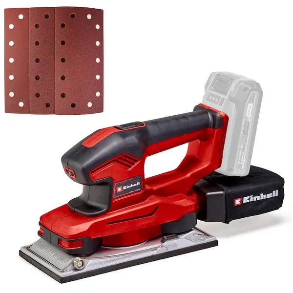 Einhell Masina de slefuit orbitala Einhell PXC TE-OS 18/230 Li Solo,18 V, circuit oscilant 2.5 mm, suprafata slefuire 230x115 mm, fara acumulator si incarcator
