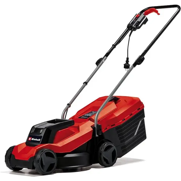 Einhell Masina de tuns gazon/iarba electrica Einhell GC-EM 1000/32, putere 1000 W, latime taiere 32 cm, inaltime de taiere 30 - 70 mm, 3 trepte de taiere, sac colector 30 L, maner pliabil