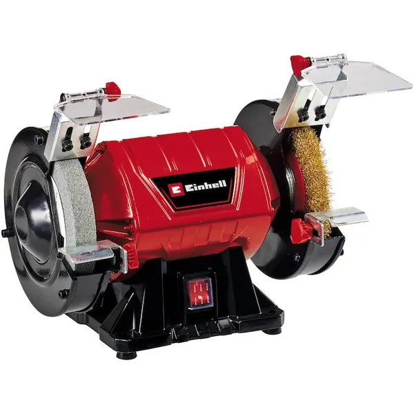 Einhell Polizor dublu Einhell TC-BG 150 B, max. 350 W, disc de slefuit Ø 150 mm, protectie impotriva scanteilor, inclus disc de slefuit grosier K36, disc cu perie