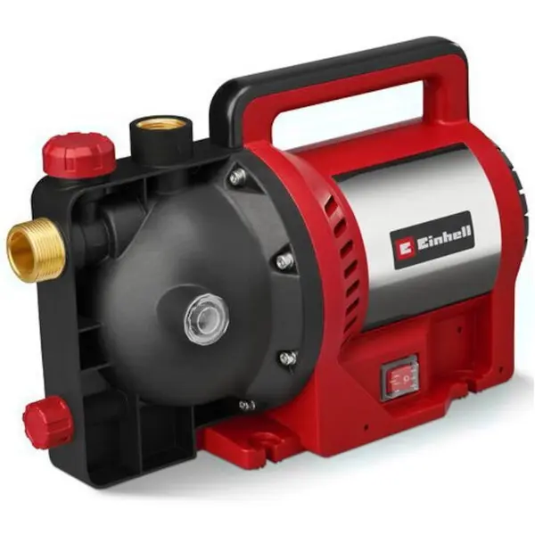 Einhell Pompa apa de suprafata Einhell GC-GP 1170, putere 1100 W, debit maxim 7000 l/h, inaltime refulare maxim 50 m, imersie 8 m, presiune maxim 5 bar, dop scurgere apa, inclusiv adaptor universal 33.3 mm