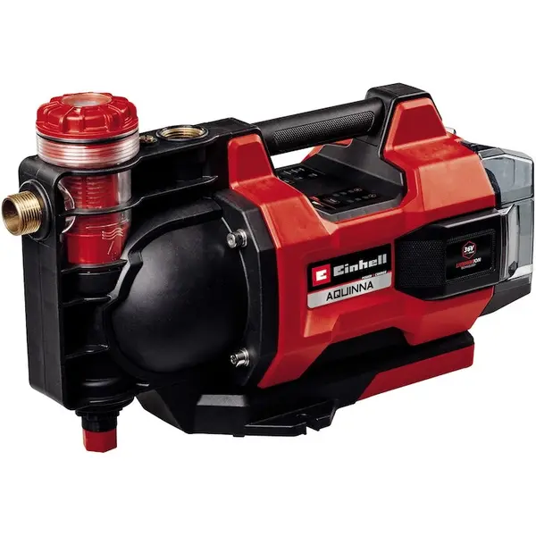 Einhell Pompa automata de gradina Einhell Expert AQUINNA 36/38 F Power X-Change, 36 V, max. 3800 L/h, cap de refulare max. 37 m, ECO/Boost, pre-filtru, fara acumulator si incarcator