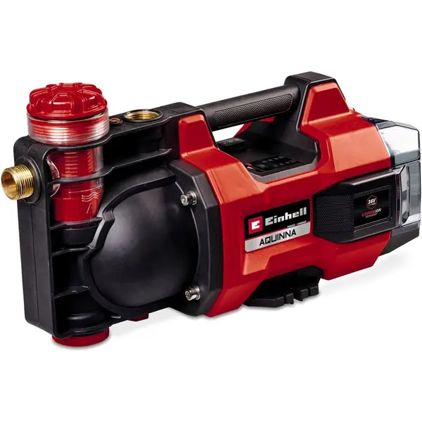Einhell Pompa de gradina automata pe acumulator Einhell Expert AQUINNA 36/38 F LED AUTOMATIC Power X-Change, 36 V, 3800 L/h, 37 m inaltime de refulare, ECO/Boost, pre-filtru, fara acumulator/incarcator