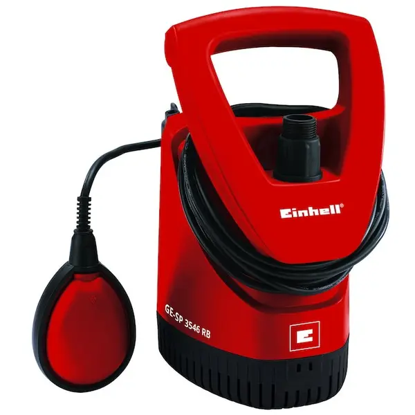Einhell Pompa submersibila Einhell GE-SP 3546 RB, 350 W, 4600 L/h, adancimea maxima 7 m, inaltimea maxima 11 m, dimensiune particule 2.5 mm