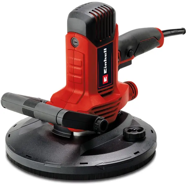 Einhell Slefuitor pentru gips carton Einhell TC-DWS 225 ,1220 W, disc de slefuit cu margine cu perie, aspiratie integrata a prafului, inclusiv 6x smirghel Ø 225 mm, Negru-Rosu