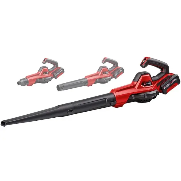 Einhell Suflanta universala pe acumulator Einhell GE-UB 18/250 Li E (1x4.0Ah) Power X-Change, 18 V, viteza aer 250 km/h, control electric al vitezei, afisaj LED, include acumulator 18V 4.0 Ah + incarcator