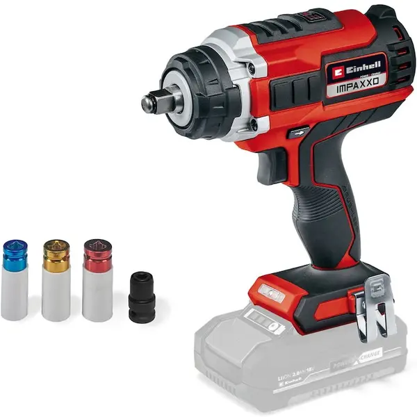 Einhell Surubelnita cu impact pe acumulator Einhell Power X-Change IMPAXXO 18/450 Solo, 18 V, motor Brushless, 400 Nm, 2100 RPM, fara acumulator/incarcator