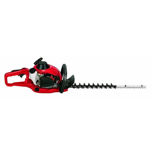 Einhell Trimmer de tuns gard viu pe benzina Einhell GE-PH 2555 A , 24,5 cm3, motor in doi timpi, 850 W, 1900 taieturi pe min, lungime de taiere 55 cm, lungime lama 61 cm, Rosu-Negru