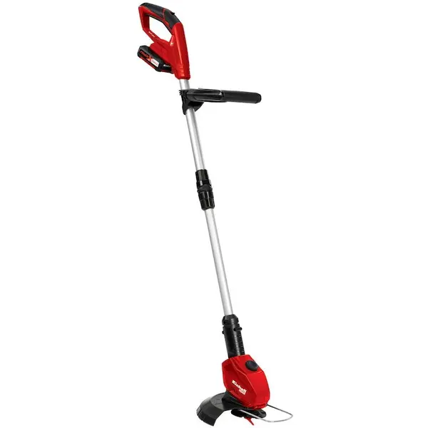 Einhell Trimmer de tuns gazon/iarba pe acumulator Einhell Power-X-Change GE-CT 18 Li, 18 V, 24 cm diametru taiere, 8500 curse/min, maner telescopic, fara accumulator/incarcator + Set 20 lame Einhell