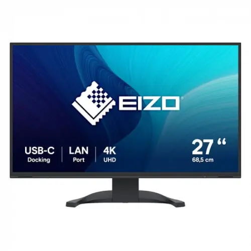 EIZO Monitor LED Eizo FlexScan EV2740X-BK, 27inch, IPS, 4K, 3840x2160, 60 Hz, 5ms GTG, Negru