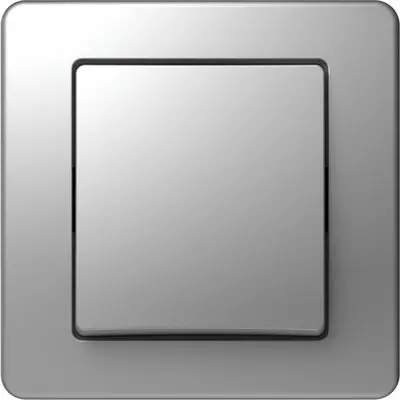 Ekonomik Buton Simplu 1P 10A IP20 Argintiu, TEM Modul TEM-SE11ES-B