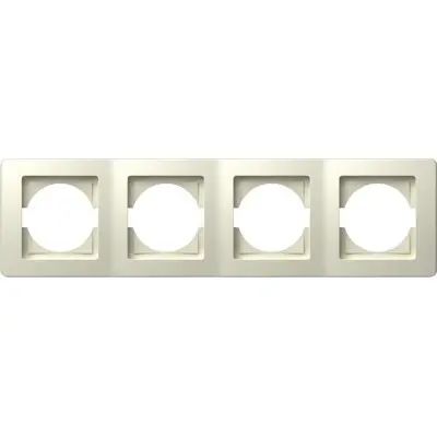 Ekonomik Rama 4P IP20 Crem, TEM Modul TEM-OE40IW-U