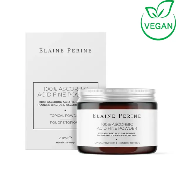 Elaine Perine Pudra pura de vitamina C 100%, 20 g, Ascorbic Acid Fine Powder