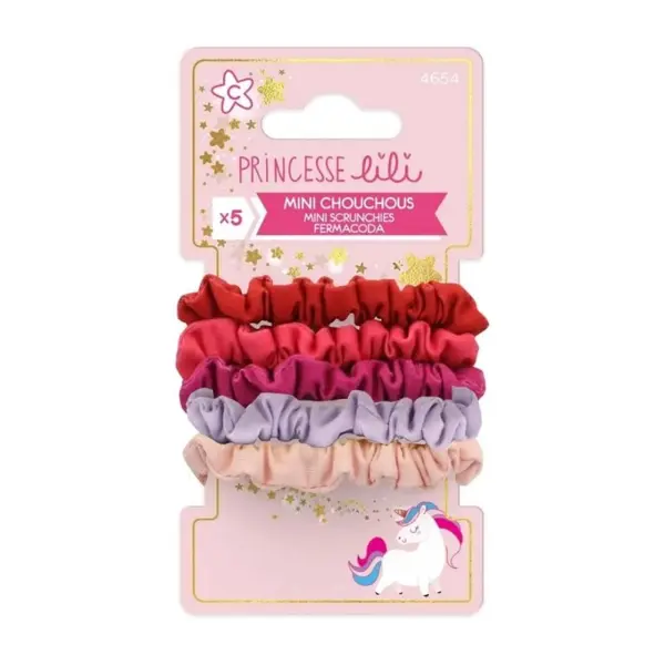 Elastice Mini Scrunchies, Princesse, Lili, 5 Bucati