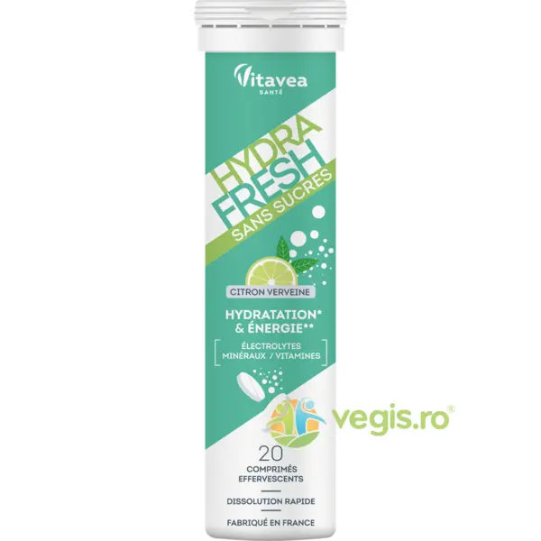 Electroliti cu Aroma de Lamaie si Verbina HydraFresh 20tb efervescente