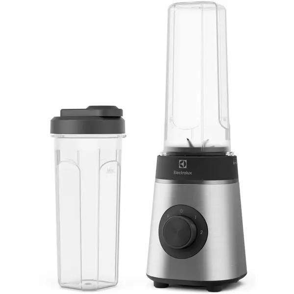 Electrolux Blender sport Electrolux Create 4 E4SB1-4ST, 350 W, 0.6 l, 2 viteze + functie Pulse, 2 recipiente on-the-go, lame inox detasabile, inox