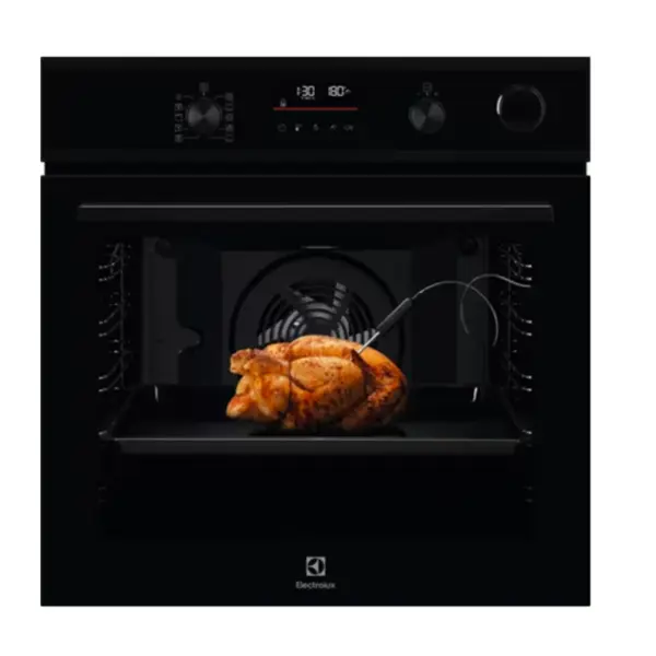 Electrolux Cuptor electric incorporabil Electrolux EOC6P77H, 72 L, convectie, grill, functie „SteamCrisp” (gatire cu abur), Negru