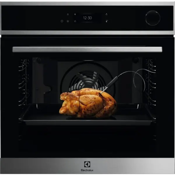 Electrolux Cuptor incorporabil Electrolux EOC8P39WX, Electric, 72 l, Autocuratare pirolitica, SteamCrisp, Grill, Timer electronic, Conectivitate WiFi, Clasa A+, Inox