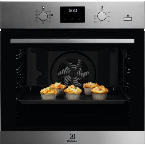 Electrolux Cuptor incorporabil Electrolux EOD3H50TX, Electric, 72l, Grill, Timer, SteamBake, Even Cooking, Multilevel Cooking, PlusSteam, Grill Turbo, Clasa A, Inox antiamprenta