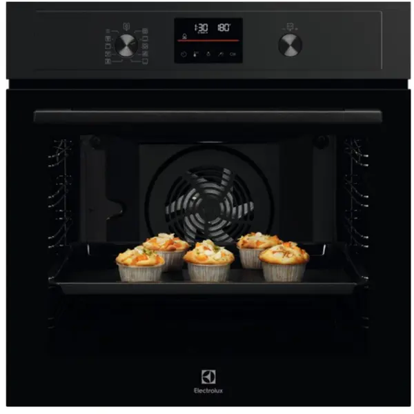 Electrolux Cuptor incorporabil Electrolux EOD4P57H, electric, SteamBake, 3490 W, capacitate 72L, Clasa A+, Negru