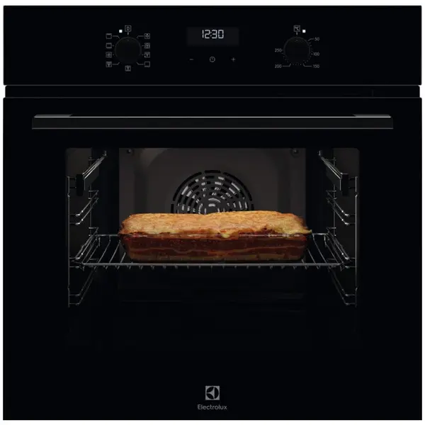 Electrolux Cuptor incorporabil Electrolux EOF5C50BZ, Electric, 65 l, 9 programe, Convectie, Grill, Autocuratare catalitica, Clasa A, Negru