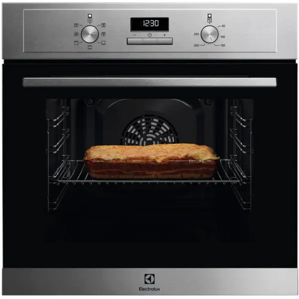 Electrolux Cuptor incorporabil Electrolux EOH3H40BX, Electric, 65 l, Grill, Timer cu display electronic, Clasa A, Antiamprenta, Inox