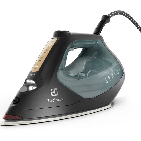 Electrolux Fier de calcat Electrolux Renew 800 E8SI2-8OG cu generator abur cu presiune, 2800 W, panou de control digital, iluminare LED, jet de abur 250 gr, abur variabil 0-55 g/min, rervor apa 370ml, oprire automata, talpa Resilium Ski 500, Verde oceani