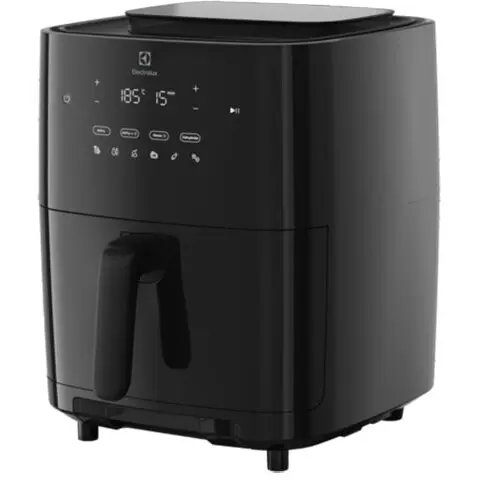 Electrolux Friteuza cu aer cald Electrolux 800 XXL Steam EAF7SB, 1700 W, capacitate 6.9L, 2,3 kg cartofi prajiti, display digital, 4 moduri de gatire, 6 programe automate, timer 99 min, Negru