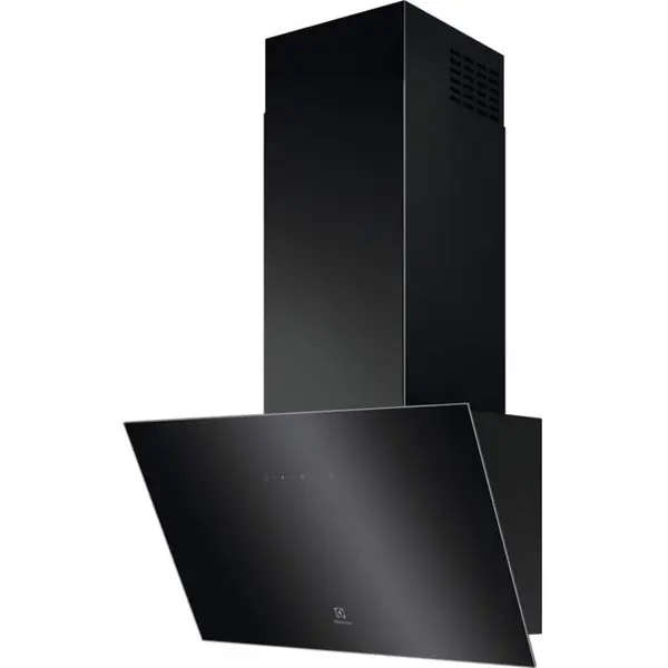 Electrolux Hota Electrolux LFV436K, 3 trepte, Hob2Hood, 60 cm, clasa energetica C, panou de control tactil pe sticla, LED, Negru