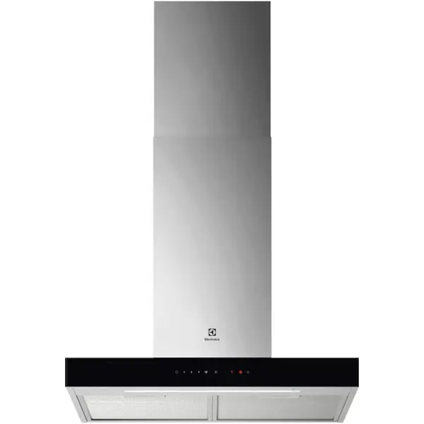 Electrolux Hota incorporabila decorativa Electrolux LFT826X, Control electronic, Putere de absorbtie 730 mc/h, Conectivitate plita, Functie Breeze, Iluminare LED, 60 cm, Inox