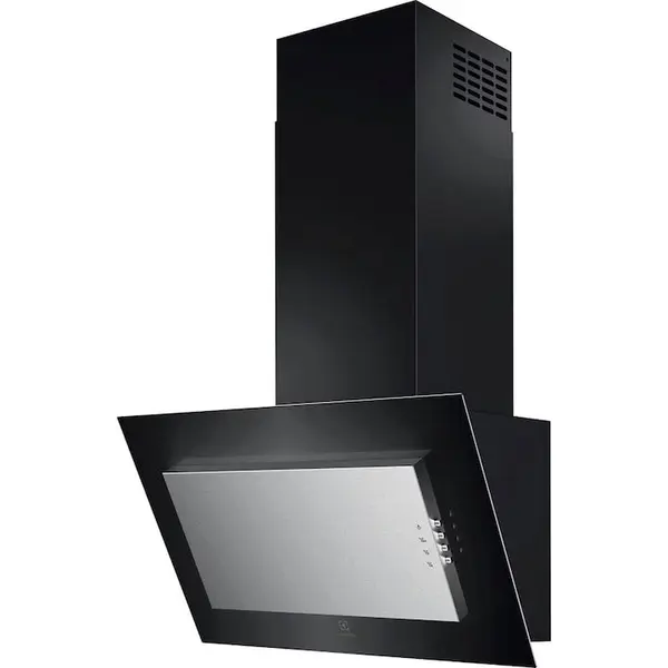Electrolux Hota incorporabila decorativa Electrolux LFV326Y, Putere de absorbtie 600 mc/h, Filtru de carbon inclus, 1 motor, 60 cm, Inox+Negru