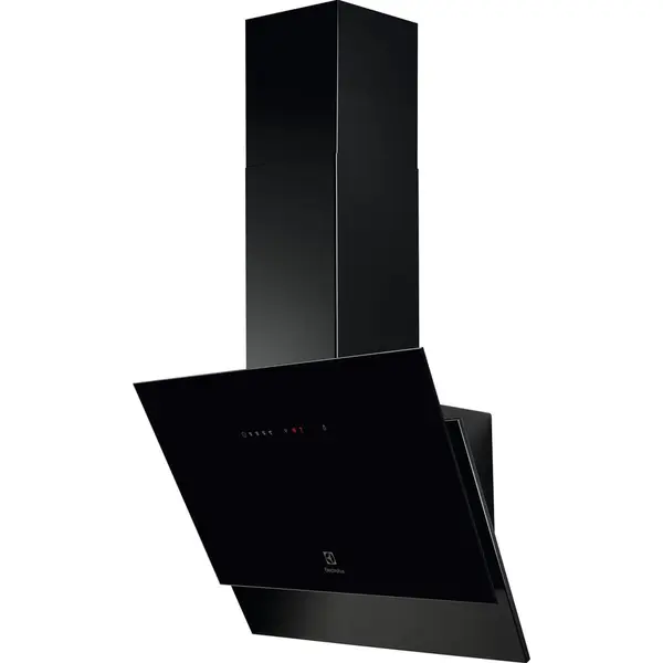 Electrolux Hota incorporabila decorativa Electrolux LFV616K, Putere de absorbtie 700 mc/h, 1 motor, 60 cm, Conectivitate plita, Functie Breeze, Negru