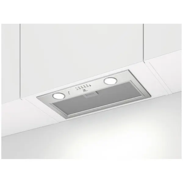 Electrolux Hota incorporabila Electrolux EFG516X, Putere de absorbtie 600 mc/h, Conectivitate plita, 1 motor, Control electronic, 54 cm, Inox