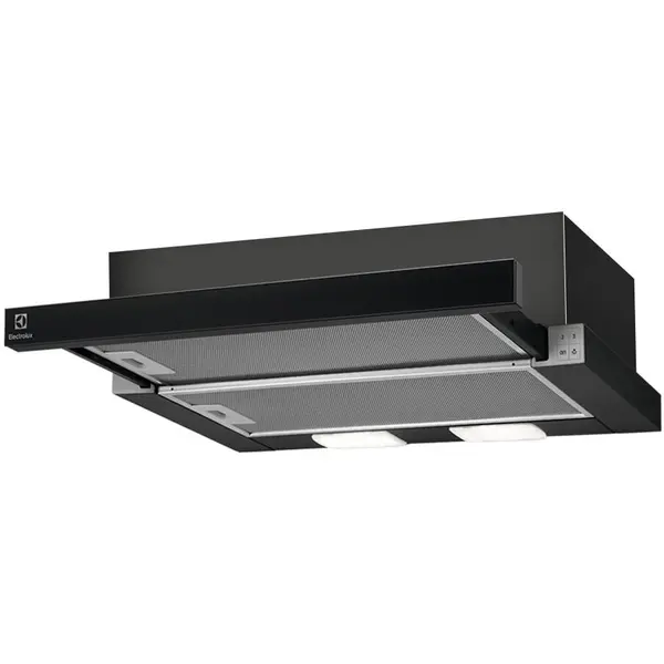 Electrolux Hota Incorporabila Telescopica ELECTROLUX LFP326FB, 1 motor, 410 m3/h, L 60 cm, Negru