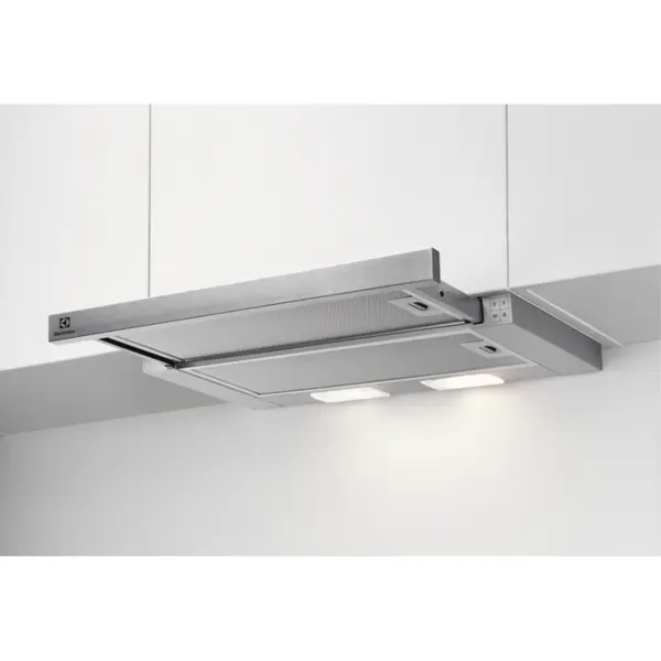 Electrolux Hota telescopica incorporabila Electrolux LFP326S, 60 cm, inox
