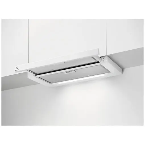 Electrolux Hota telescopica incorporabila Electrolux LFP616W, Putere de absorbtie 600 mc/h, 1 motor, 60 cm, Alb