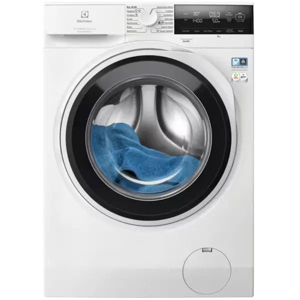 Electrolux Masina de spalat rufe Electrolux Ecoline EW7F3484UE, 8 kg, 1400 rpm, Clasa energie A, Motor Inverter, Dozator Universal detergent, Sistem SteamCare + SensiCare, TimeManager, Program Rapid 20 min, Adancime totala 60 cm, Alb