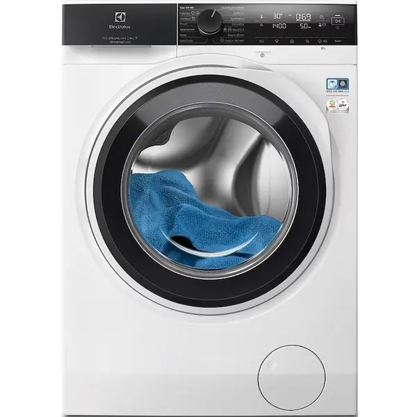 Electrolux Masina de spalat rufe ELECTROLUX EW8F5417SACE PerfectCare800 Ecoline, 10 kg, 1400 rpm, Clasa A, Wi-Fi, motor Inverter, Autodozare, display LED, SteamCare + SensiCare + UltraCare (Okomix)+SmartSelect,UltraQuick 49', Abur EasyIron, Finnish-In,