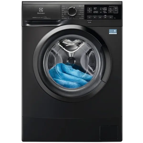 Electrolux Masina de spalat rufe Electrolux EWS6327DXE , 7 kg, 1200 rpm, clasa A, Inverter, PerfectCare600, Sensicare, TimeManager, SoftPlus, Antialergic, Negru