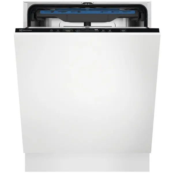 Electrolux Masina de spalat vase incorporabila Electrolux EEM48221L, 14 seturi, 8 programe, Clasa E, Motor Inverter, TimeBeam, QuickSelect, SatelliteClean, AirDry, MaxiFlex, 60 cm, Alb