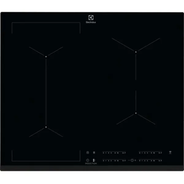 Electrolux Plita cu inductie Electrolux Bridge EIV634, zone de gatire cu Functie Punte, latime 60 cm, Negru