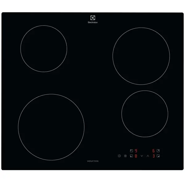 Electrolux Plita incorporabila Electrolux LIB60424CK, Inductie, 4 zone de gatit, Control Touch, Booster, Blocare de siguranta pentru copii, 60 cm, Negru